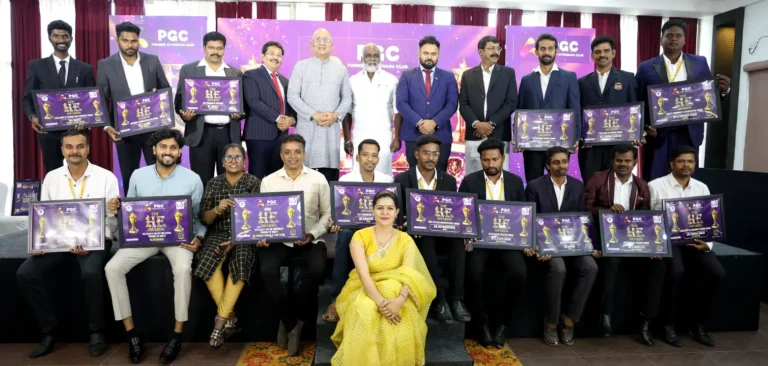 Group photo of MR.HE Award recipients holding their certificates at the PGC event.