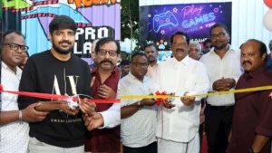 ADK Sports & Gaming and Paw Gamers Park inaugurated by Mr. B. Ranganathan, Actor Sathish, Mr.D.G Srinivasan, Mr. Arun Kumar at Mogappair West.